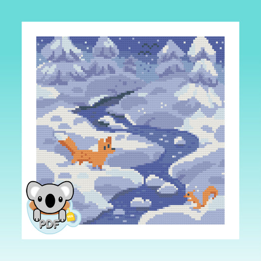 Winter Wonderland - Wildlife Collection - Cross Stitch Pattern PDF Download