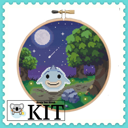 Wisp the Friendly Ghost - Animal Crossing - Cross Stitch Kit