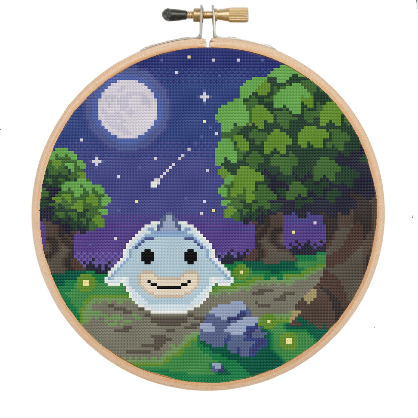 Wisp the Friendly Ghost - Animal Crossing - Cross Stitch Kit