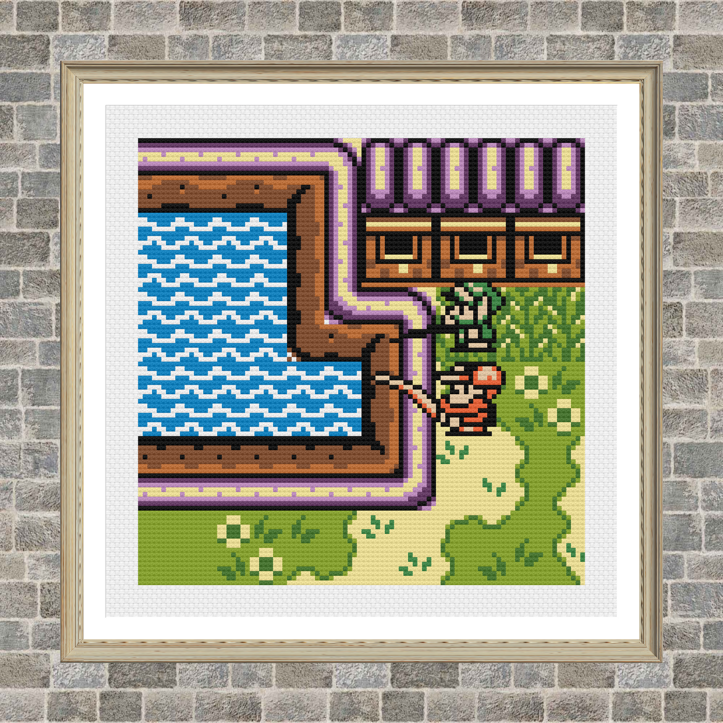 Fishing Hole - Legend of Zelda - Cross Stitch Pattern PDF Download