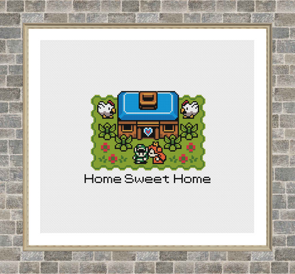 Home Sweet Home - Legend of Zelda - Cross Stitch Pattern PDF Download