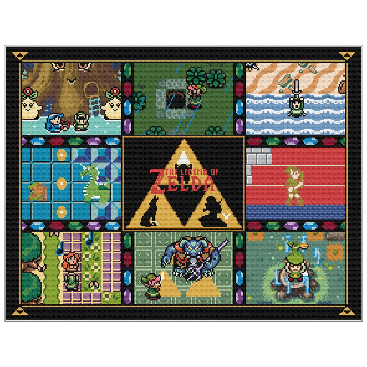 Retro Collection - Legend of Zelda - Cross Stitch Pattern PDF Download