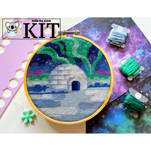 Northern Lights Igloo - Nature Collection - Cross Stitch Kit