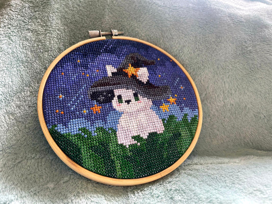 Magical Bunny - Bunny Collection - Finished Cross Stitch