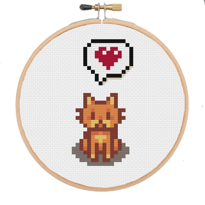 Cats - Stardew Valley - Finished Cross Stitch