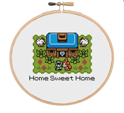 Home Sweet Home - Legend of Zelda - Cross Stitch Pattern PDF Download