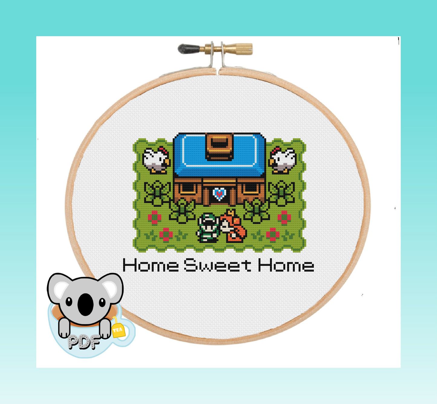 Home Sweet Home - Legend of Zelda - Cross Stitch Pattern PDF Download